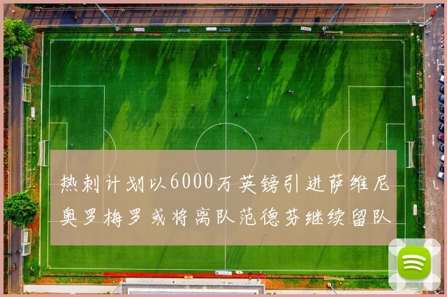 热刺计划以6000万英镑引进萨维尼奥罗梅罗或将离队范德芬继续留队